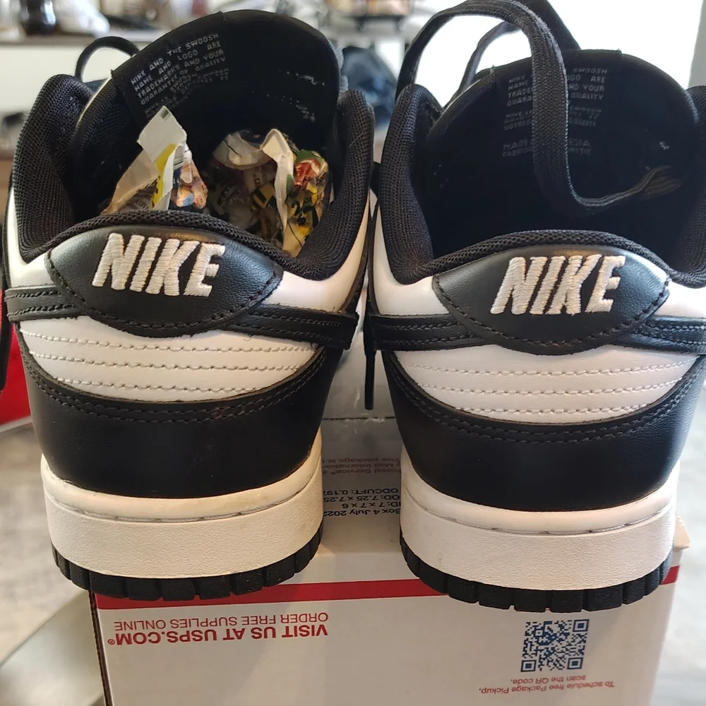 Nike Dunks Black and White Sneakers - Picture 3 of 6